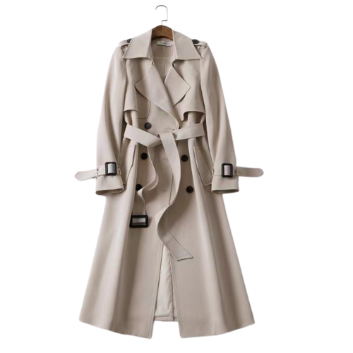 SARAH - Trenchcoat met dubbele rij knopen voor dames