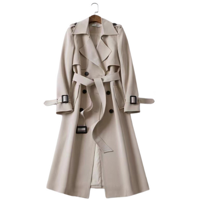 SARAH - Trenchcoat met dubbele rij knopen voor dames