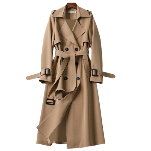 SARAH - Trenchcoat met dubbele rij knopen voor dames