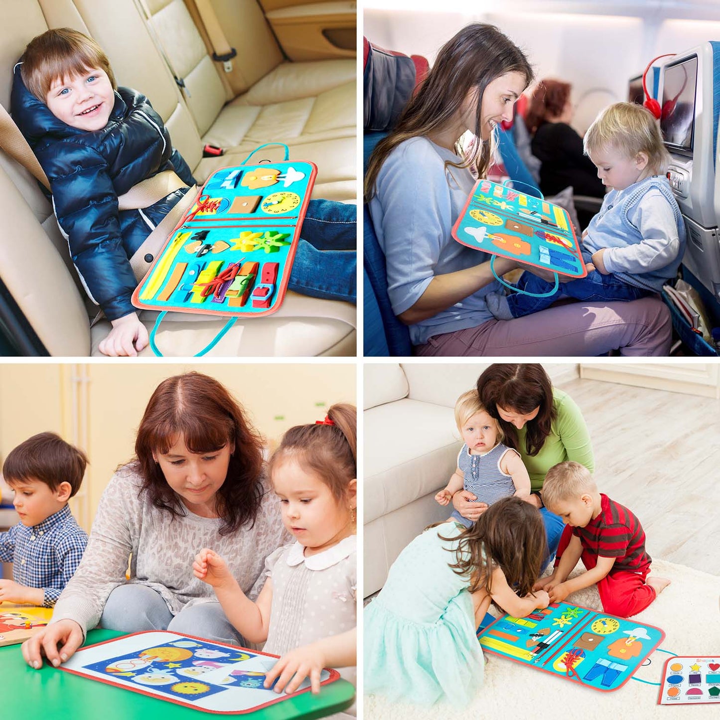 Sensory Book Board™ - Ontdek en leer door voelen - Vilt Boek